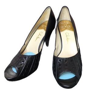 Cole Haan women’s shoes 8B heels peep toe (SB2)